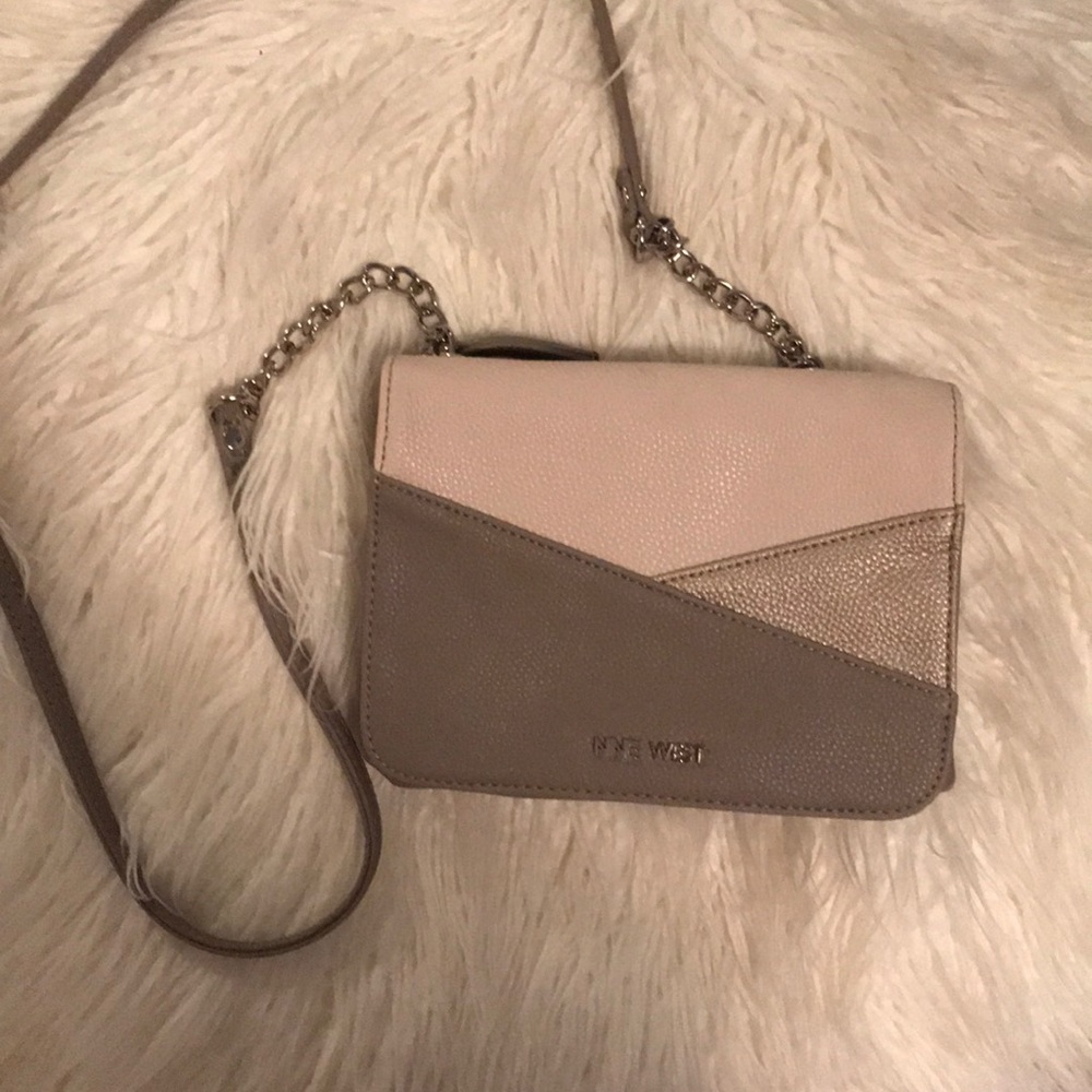 Grey crossbody purse